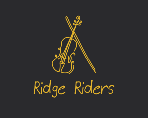 Golden Violin Cello logo design