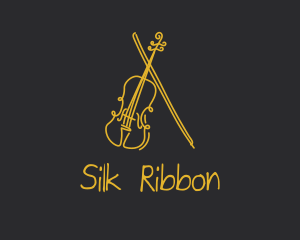 Golden Violin Cello logo design