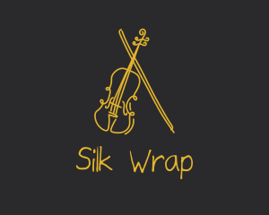 Golden Violin Cello logo design