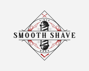 Razor Scissor Barbershop logo design