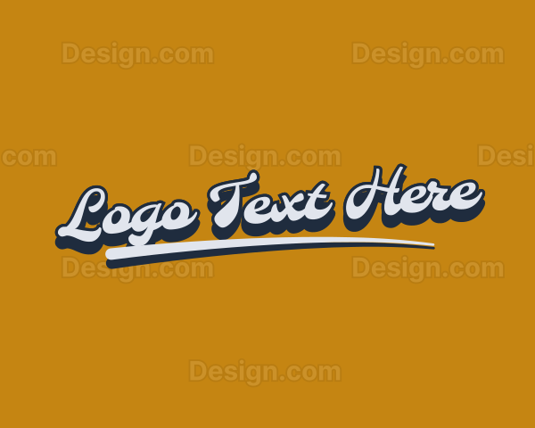 Funky Cursive Company Logo