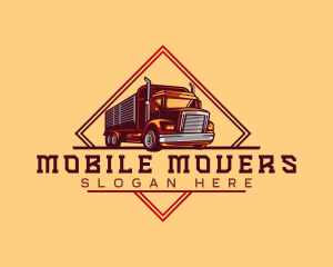 Lumber Truck Cargo logo design