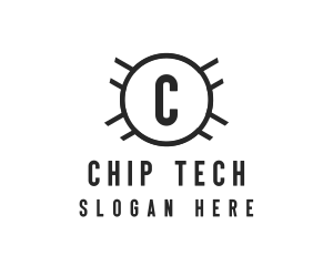 Circle Chip Generic Business logo design