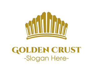 Golden Royal Tiara logo design