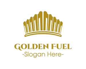 Golden Royal Tiara logo design