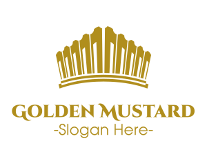 Golden Royal Tiara logo design