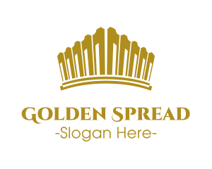 Golden Royal Tiara logo design