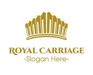 Golden Royal Tiara logo design