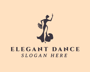 Folk Dance Dancer  logo design