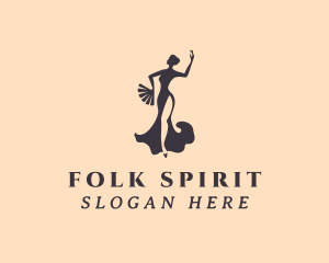 Folk Dance Dancer  logo
