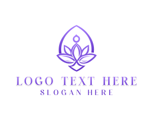 Yoga Mindfulness Lotus logo