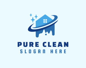 Residential Clean Housekeeping logo design