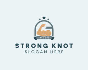 Strong Muscle Gym  logo design