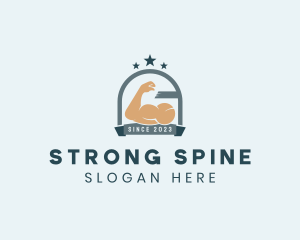 Strong Muscle Gym  logo design