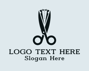 Tuxedo Suit Scissors Tailor logo