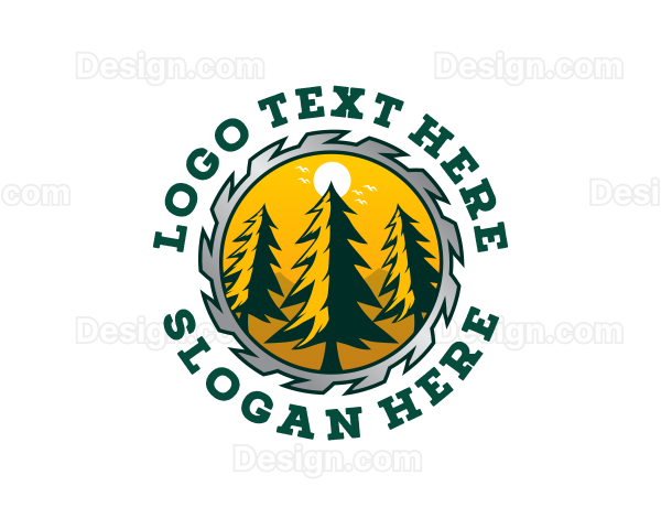 Woodworking Log Carpenter Logo