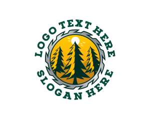 Woodworking Log Carpenter logo