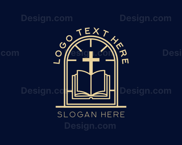 Bible Cross Religion Logo