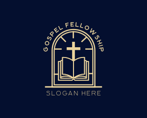 Bible Cross Religion logo