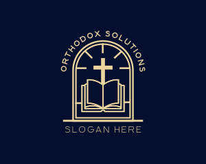 Bible Cross Religion logo
