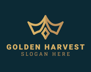 Golden Tiara Jewel logo design