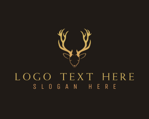 Deer Buck Antler logo