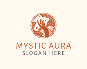 Meditation Mystical Hand logo design