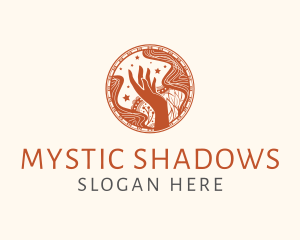 Meditation Mystical Hand logo design