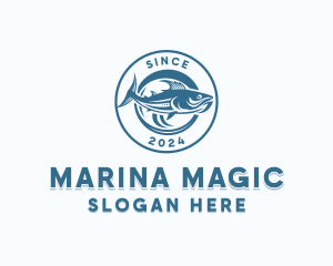 Tuna Fishing Marina logo design