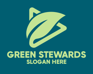 Green Organic  Leaf  logo design