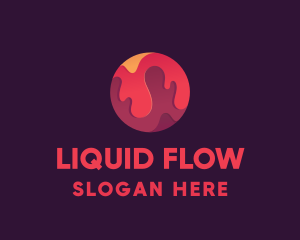 Drip Liquid Planet logo design