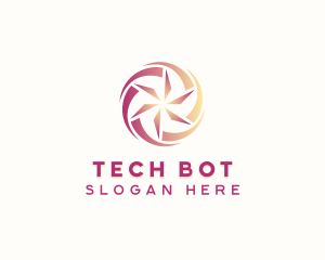 Software Technology AI logo design