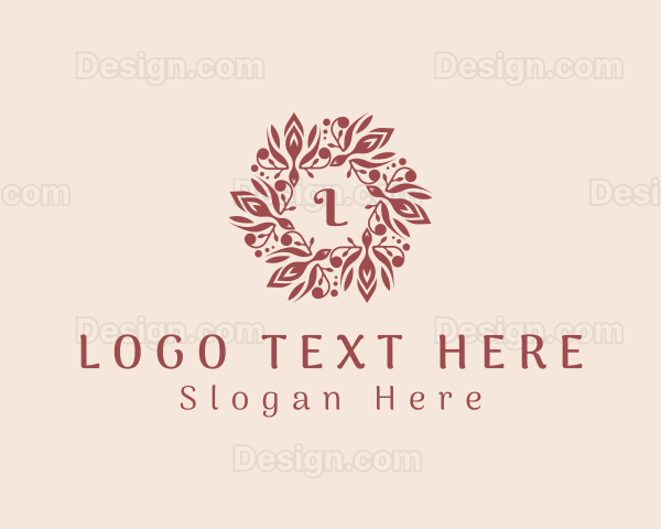 Elegant Wreath Jewelry Logo