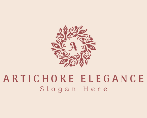 Elegant Wreath Jewelry logo design