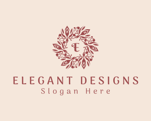 Elegant Wreath Jewelry logo design