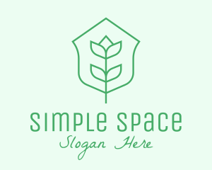 Floral Minimalist Plant Sustainability logo design