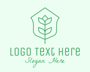 Floral Minimalist Plant Sustainability logo