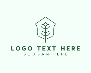 Floral Minimalist Plant Sustainability logo design