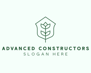 Floral Minimalist Plant Sustainability logo design