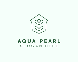 Floral Minimalist Plant Sustainability logo design