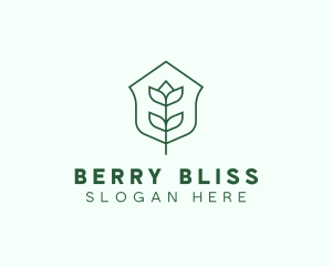 Floral Minimalist Plant Sustainability logo design