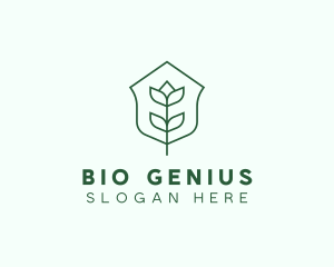 Floral Minimalist Plant Sustainability logo design