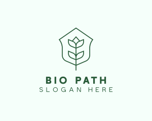 Floral Minimalist Plant Sustainability logo design