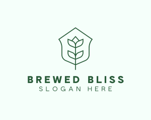 Floral Minimalist Plant Sustainability logo design