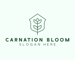 Floral Minimalist Plant Sustainability logo design