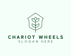 Floral Minimalist Plant Sustainability logo design