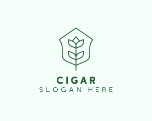 Floral Minimalist Plant Sustainability logo design