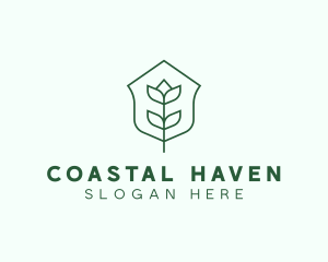 Floral Minimalist Plant Sustainability logo design