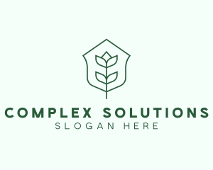 Floral Minimalist Plant Sustainability logo design