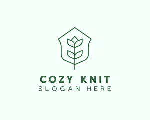 Floral Minimalist Plant Sustainability logo design